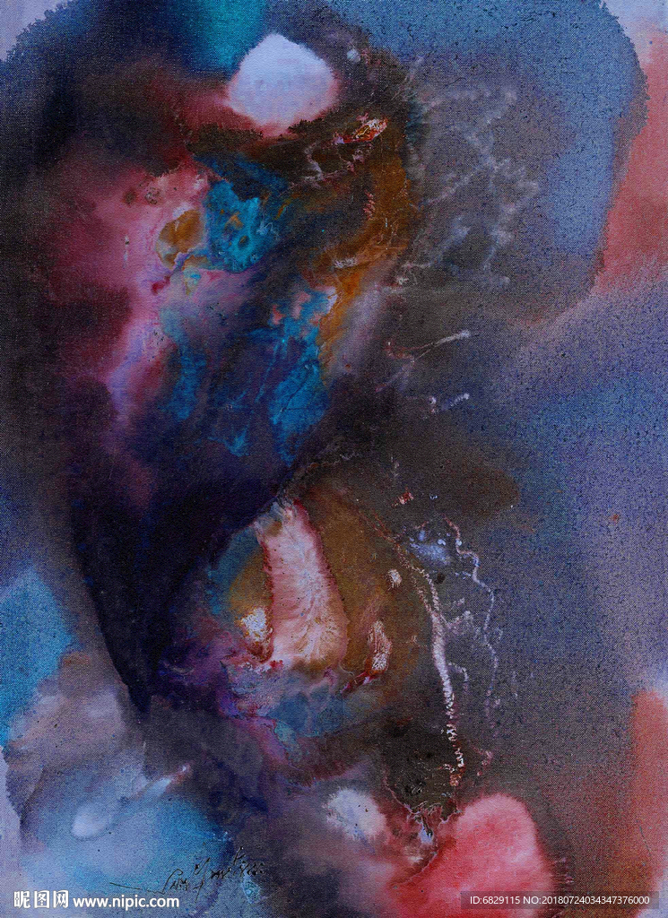 手绘装饰画高清图片