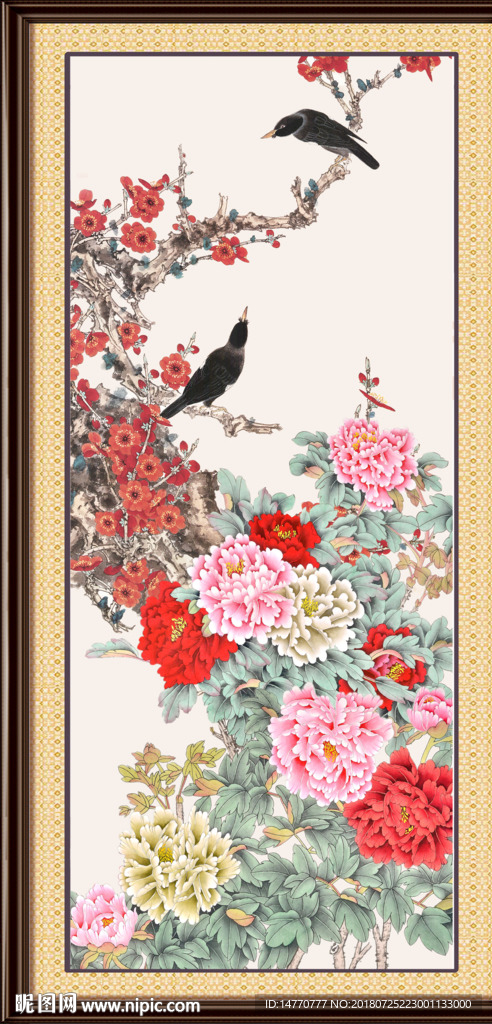 国画牡丹