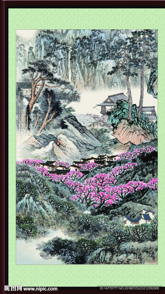 竖幅国画
