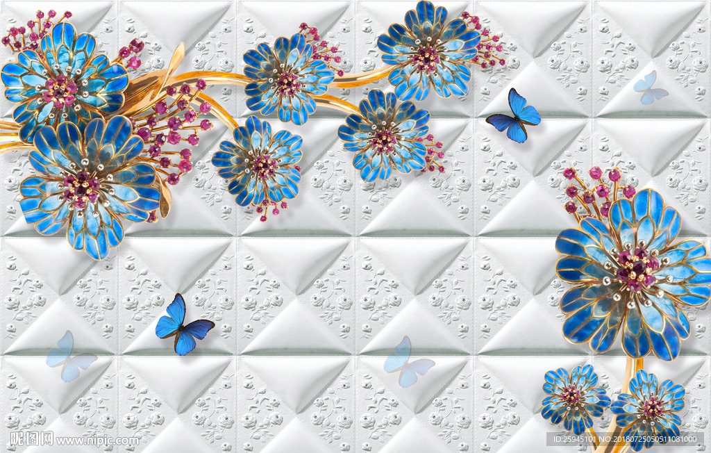 欧式软包背景墙