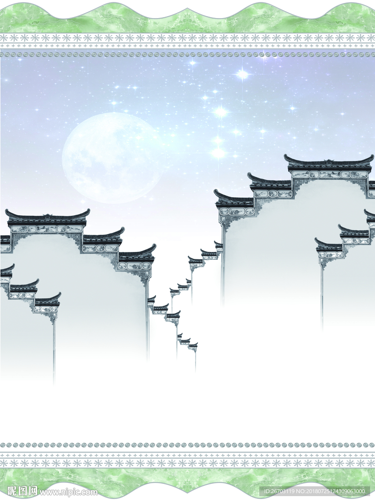 月亮 墙