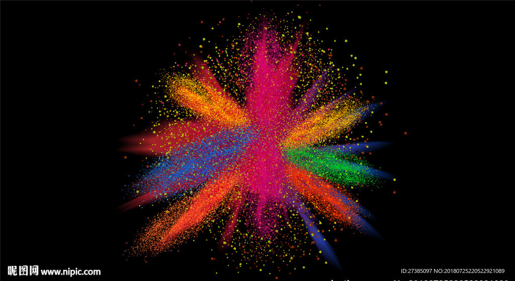 色彩爆炸图片