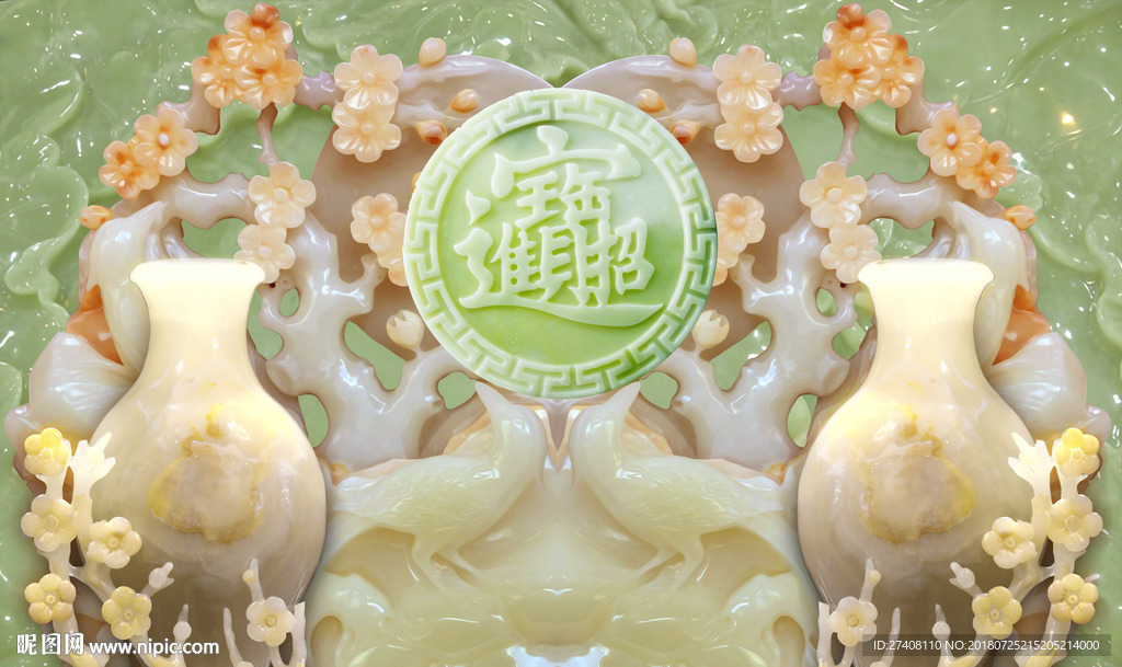 玉雕背景墙