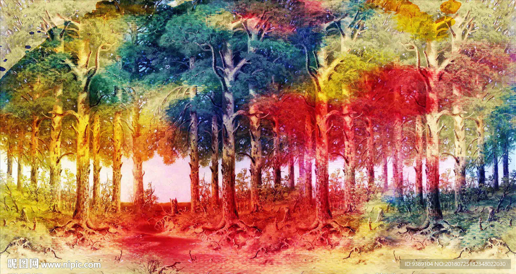 树木油画