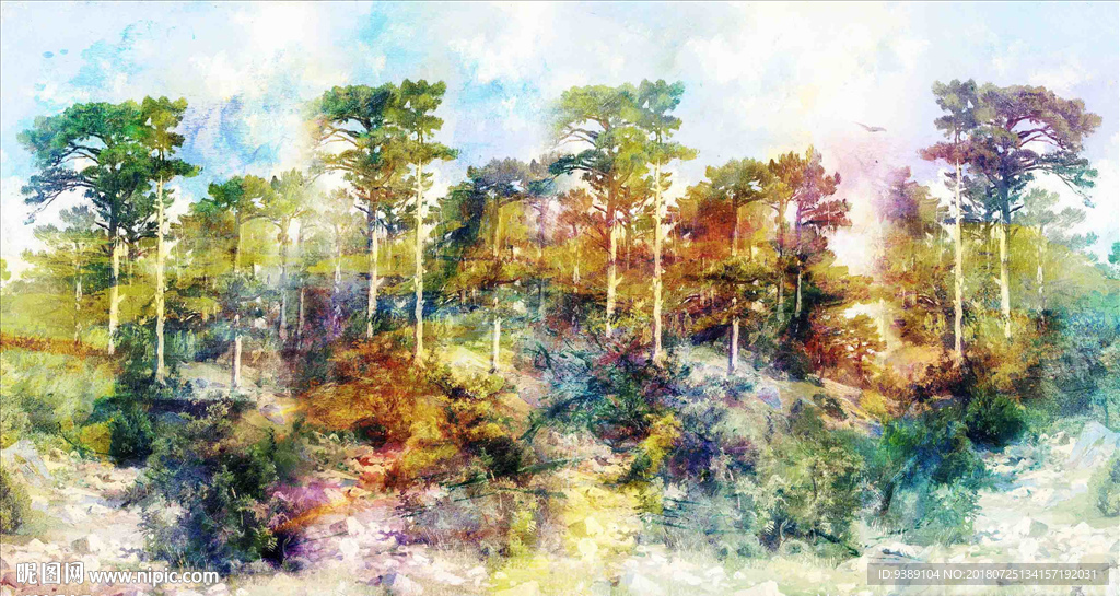 抽象油画