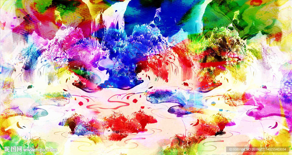 抽象油画