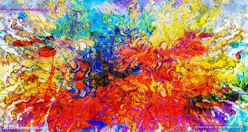抽象油画