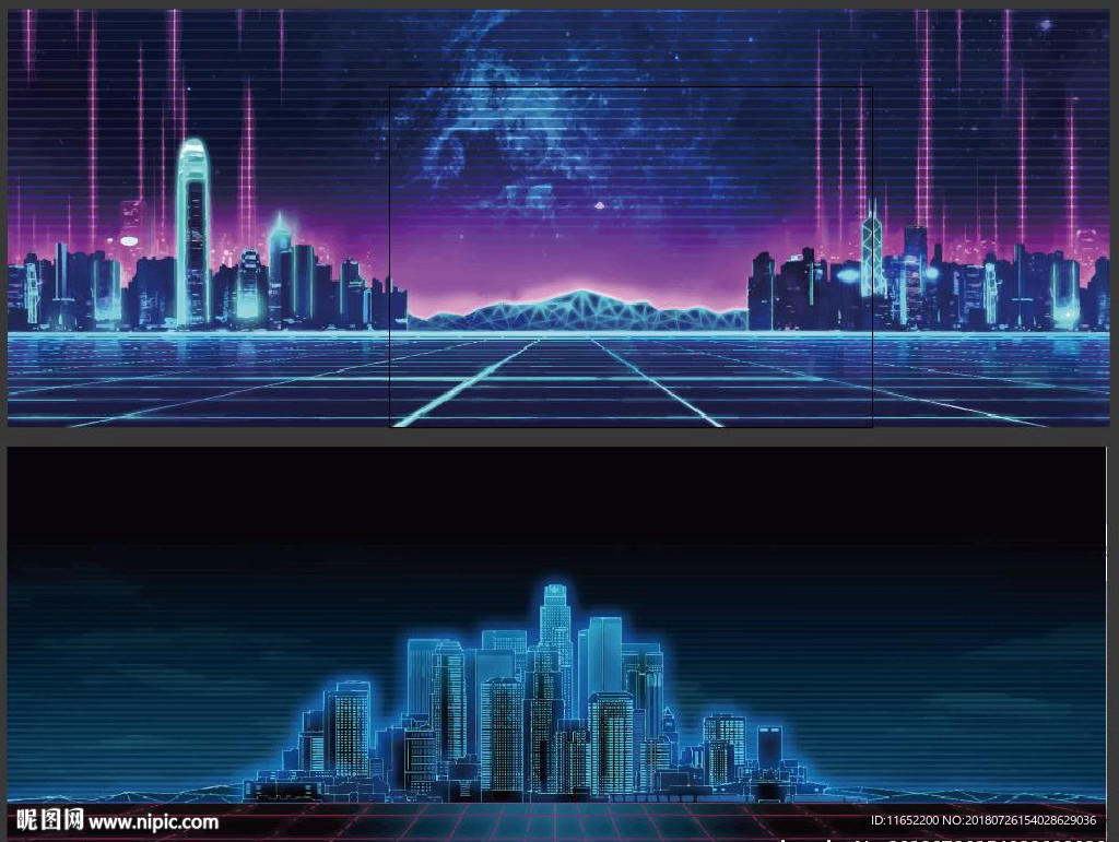 矢量城市剪影