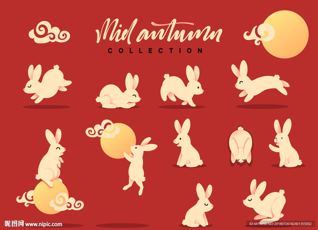 中秋兔子系列设计