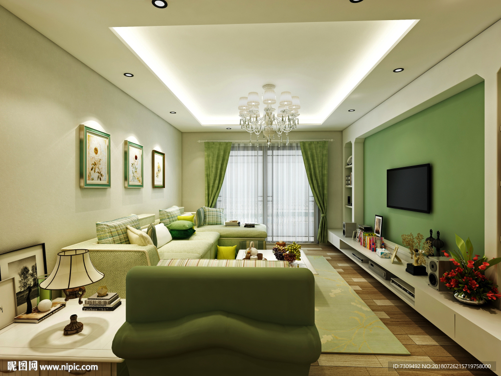 地中海风格家居客厅装修效果图