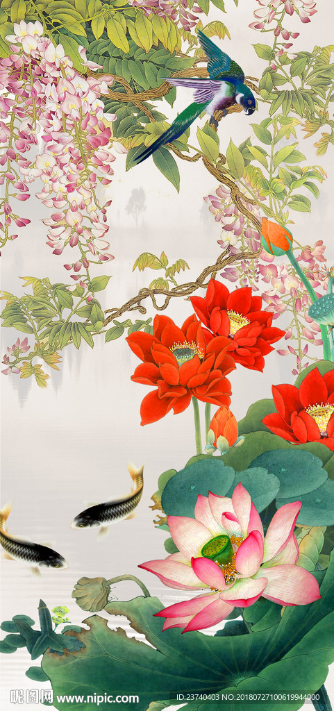 荷花玄关