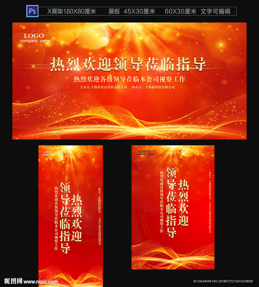 热烈欢迎领导莅临指导背景