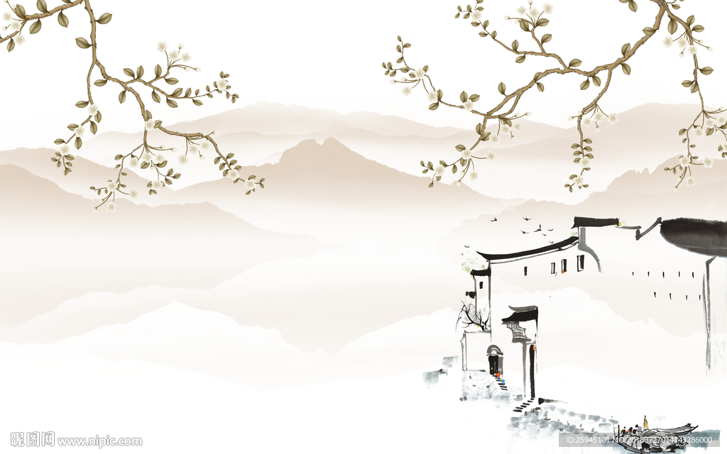 中式背景墙