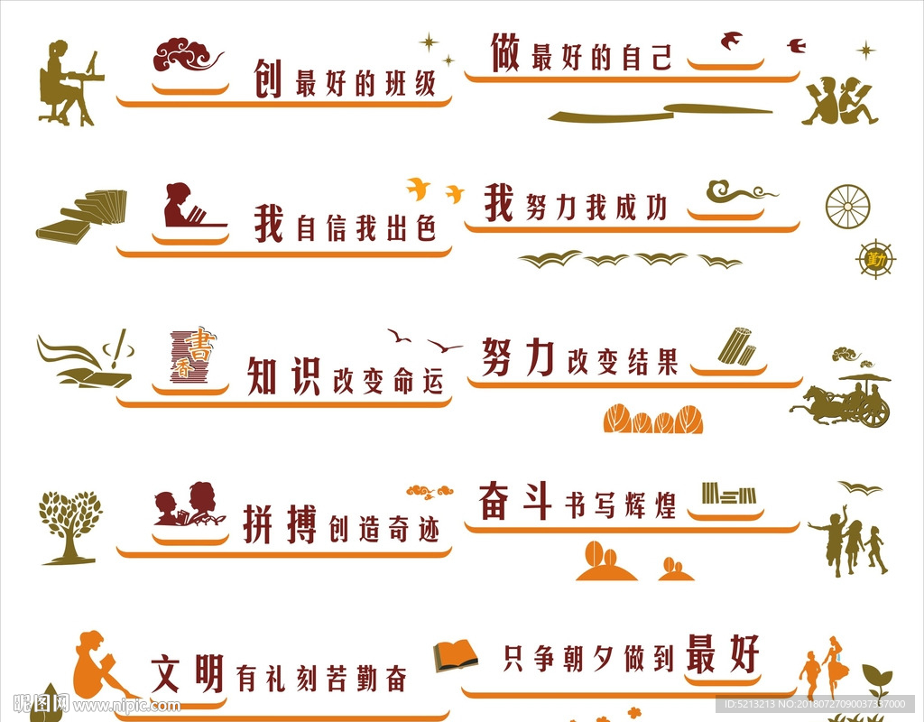 校园教室文化墙