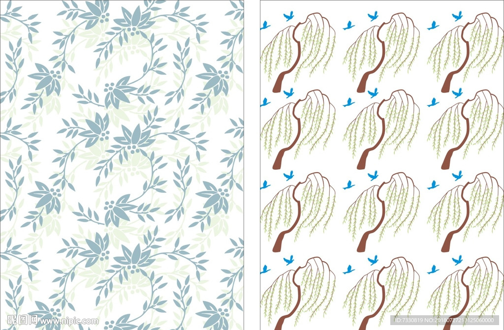 叶子底纹 树叶背景