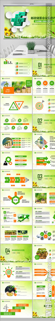 中国邮政储蓄银行工作总结PPT