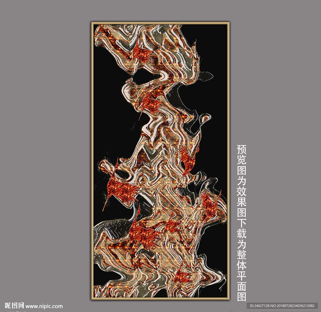 禅意抽象线条飞鸟