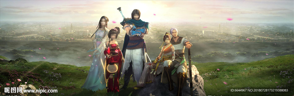 五人拼