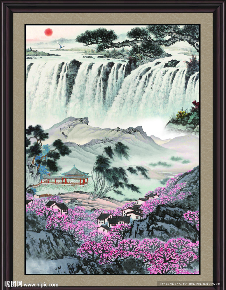聚宝盆国画