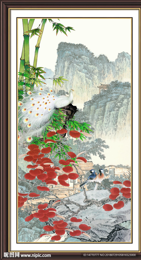 花鸟孔雀