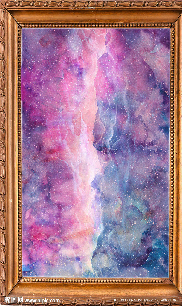 星空抽象装饰画