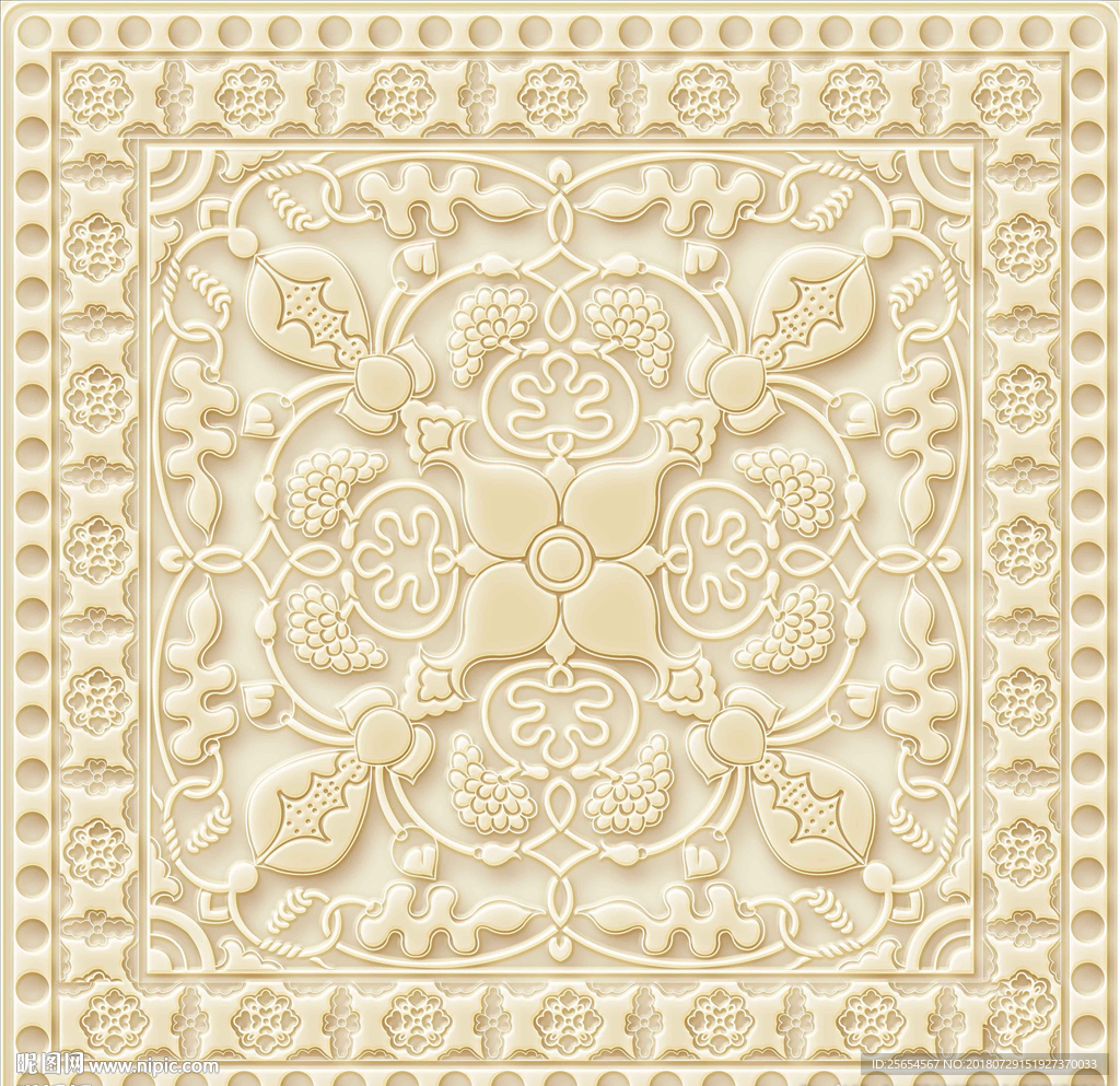 花纹浮雕背景天顶