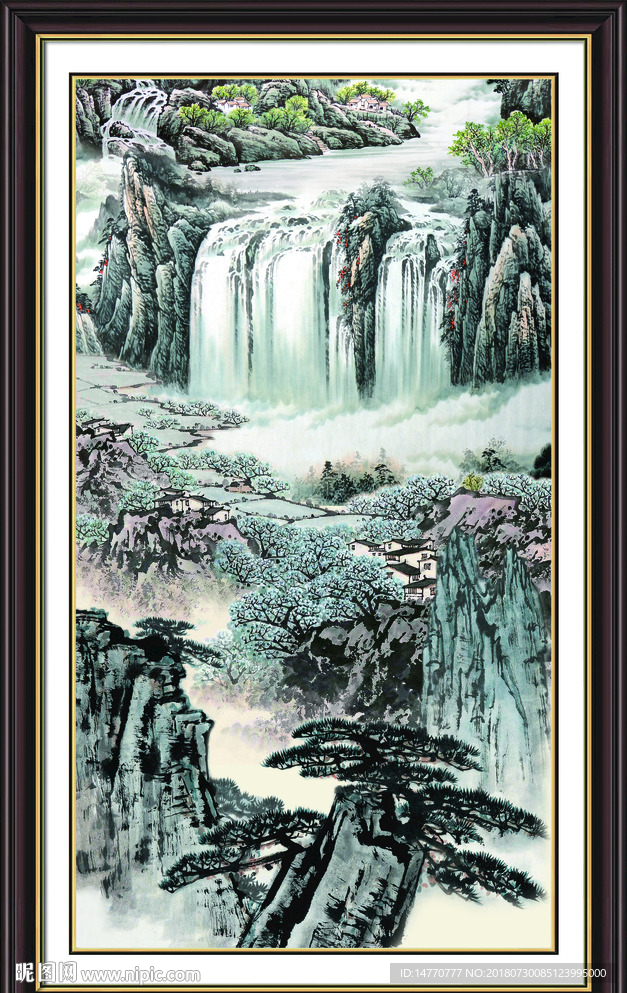 竖幅国画