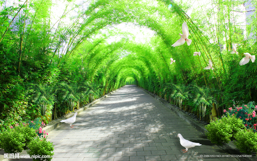 森系电视装修艺术背景墙