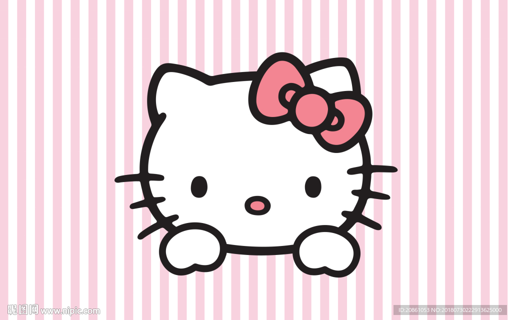 hello kiity背景墙