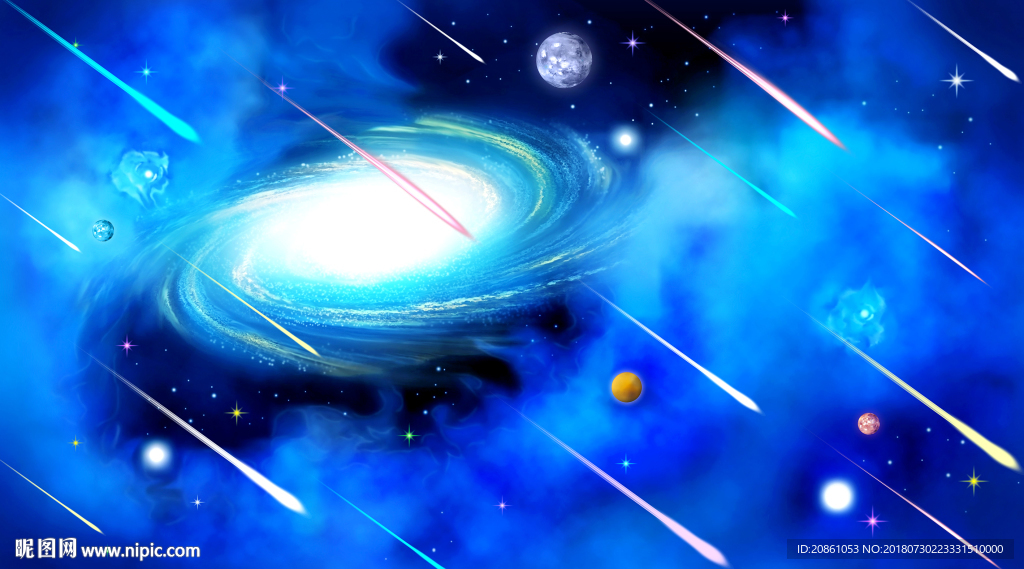 绚丽星空电视装修艺术背景墙