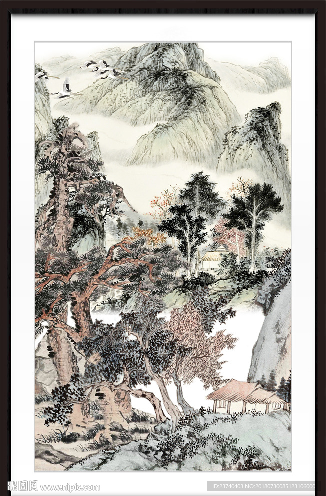 竖幅国画