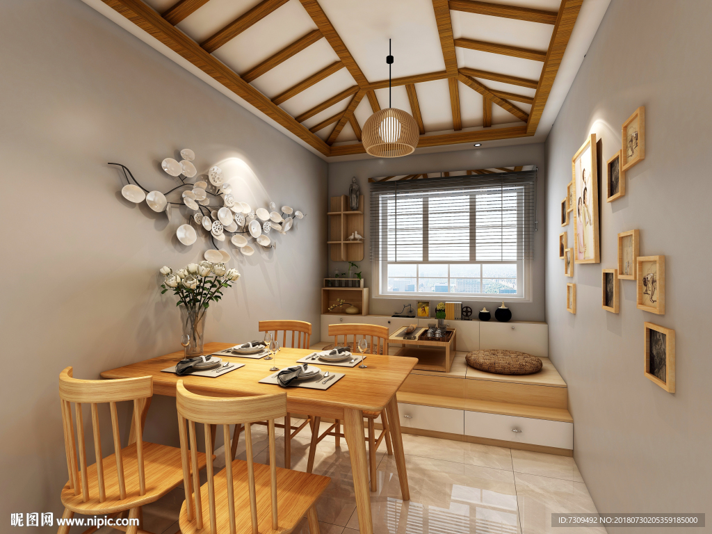 日式风格餐厅装修效果图