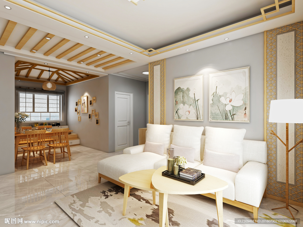 日式家居客厅装修效果图