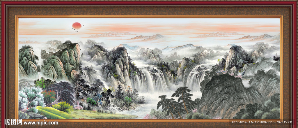 山水国画
