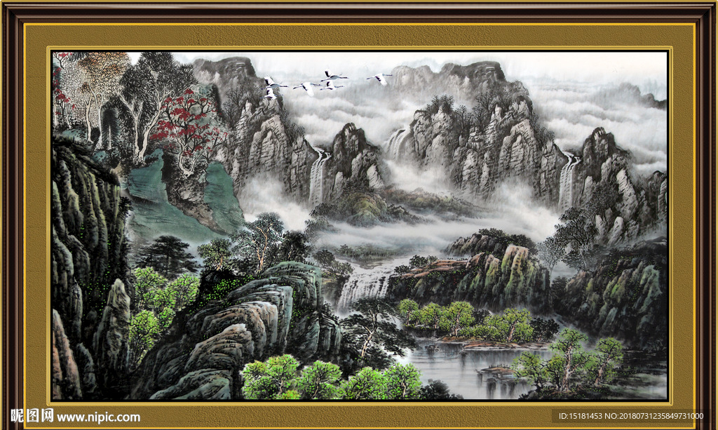 山水国画