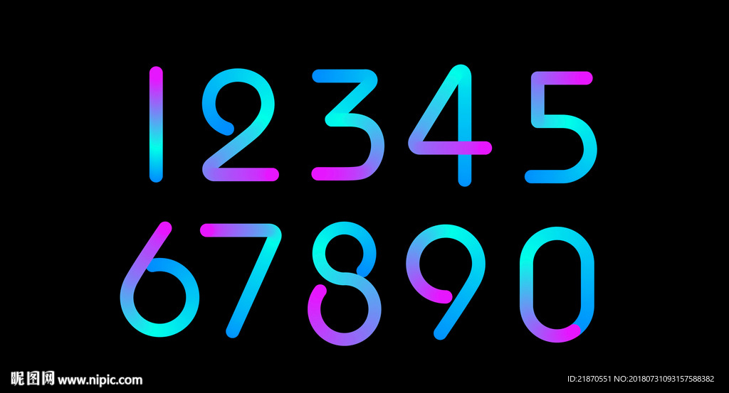数字字体设计