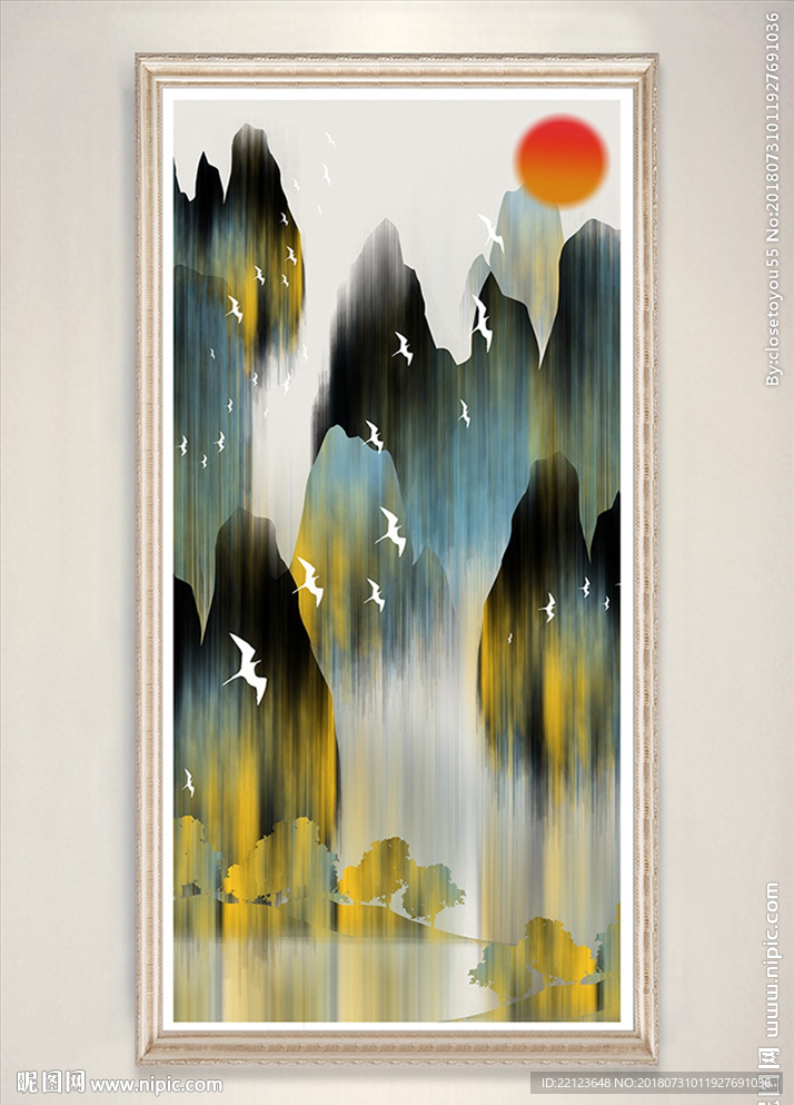 中国风山水古风装饰画