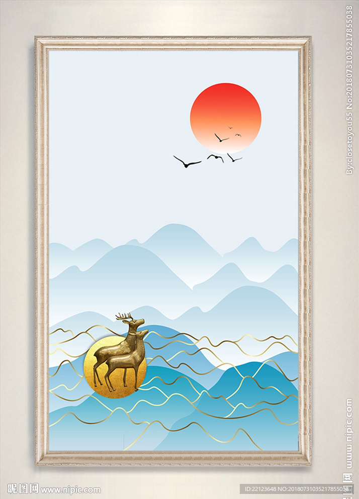 简约北欧现代艺术装饰画