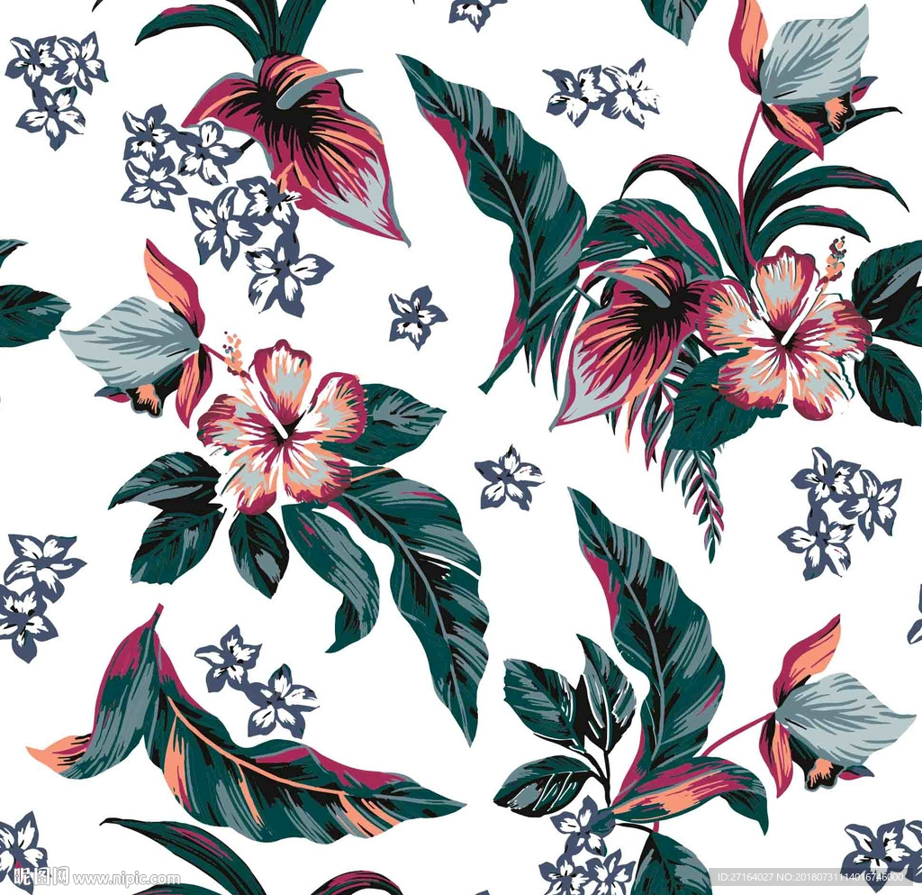 服装纺织图案 衬衣短裤休闲图案