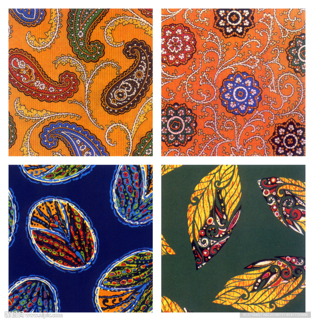 欧式小花  服装花型