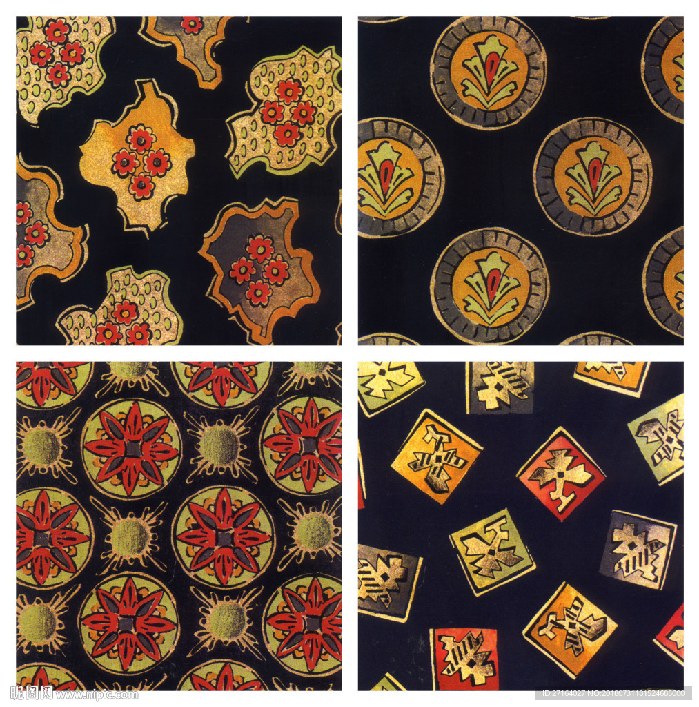 欧式小花  服装花型