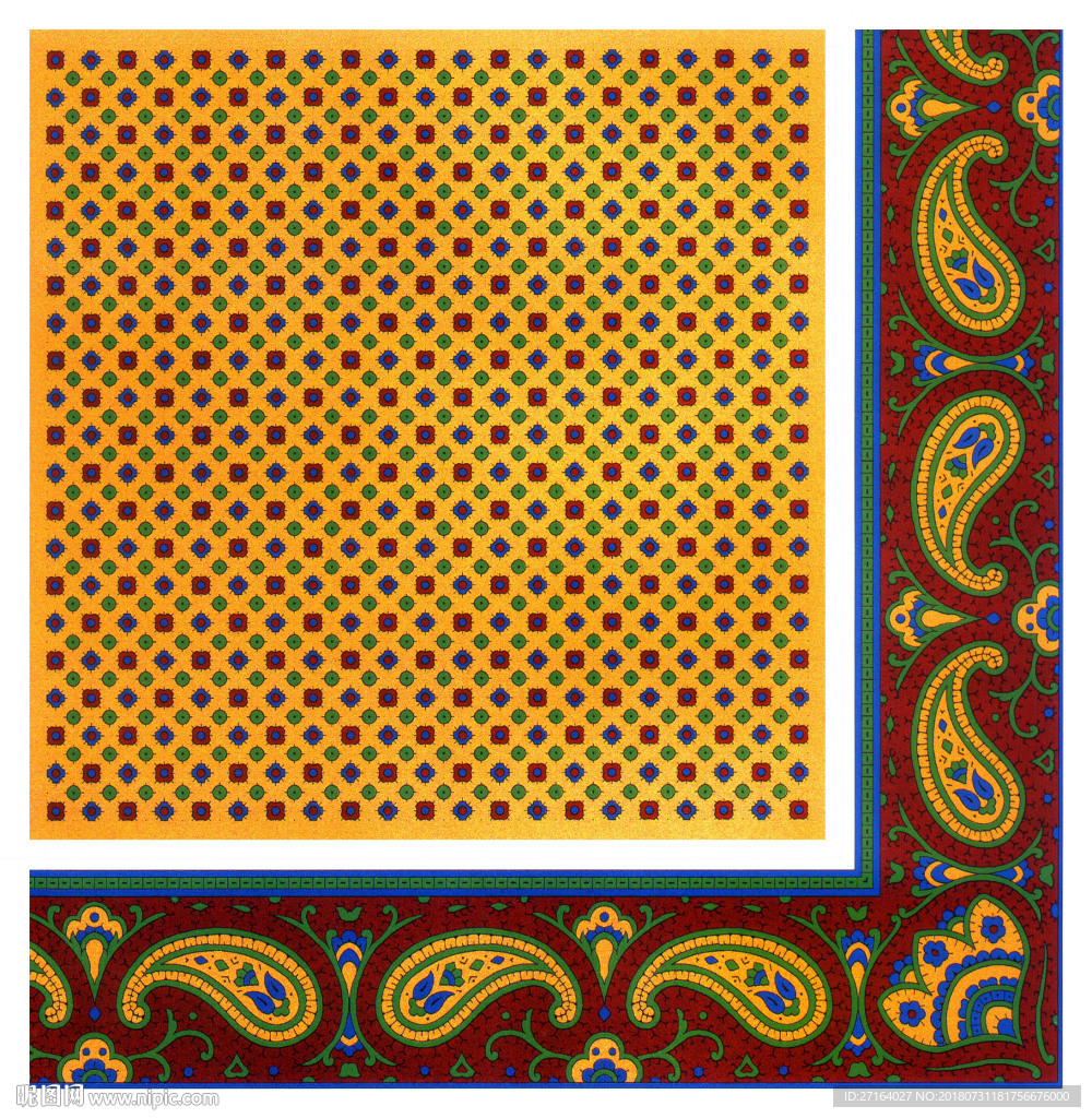 欧式小花  服装花型