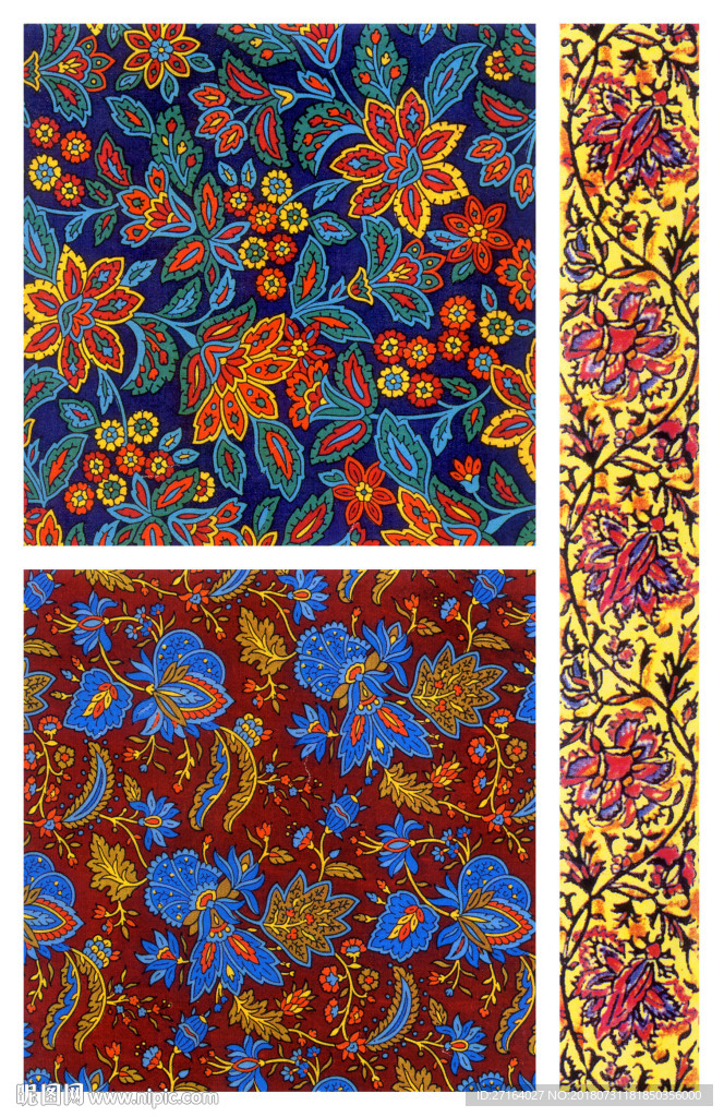 欧式小花  服装花型