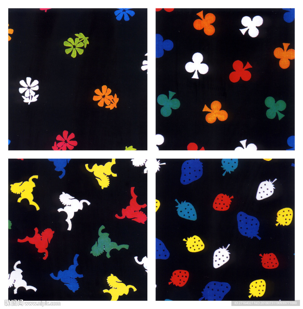 大牌欧式小花型  服装花型