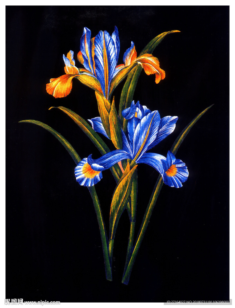 大牌欧式小花型  服装花型