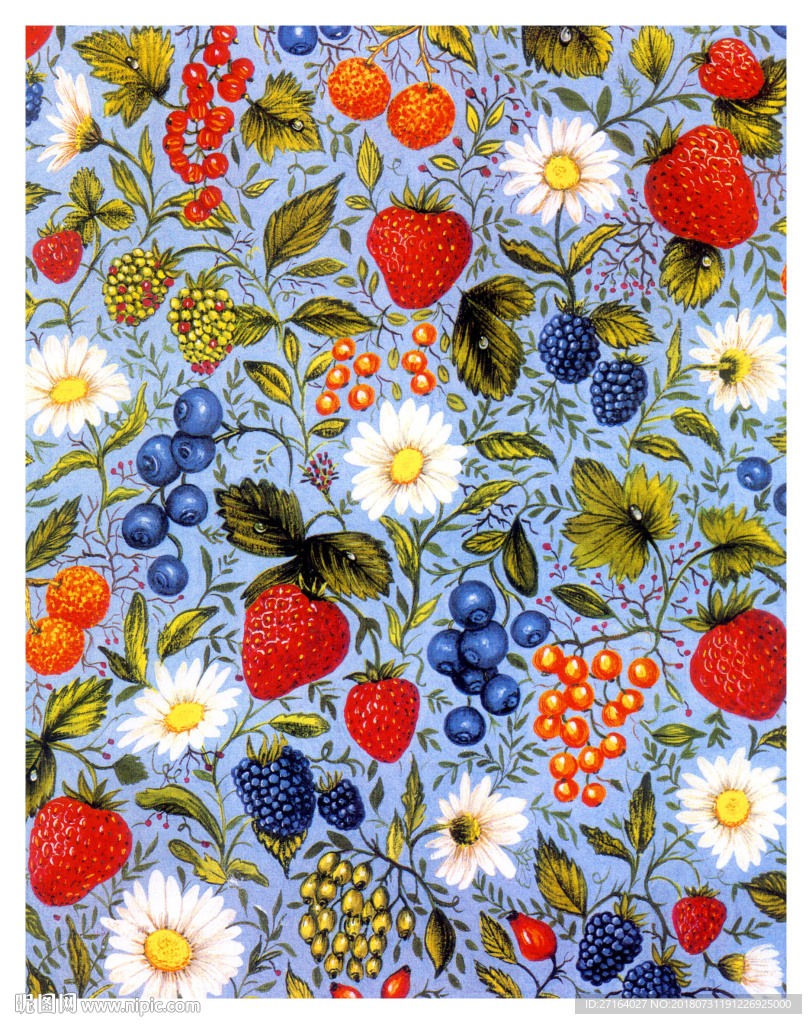 大牌欧式小花型  服装花型