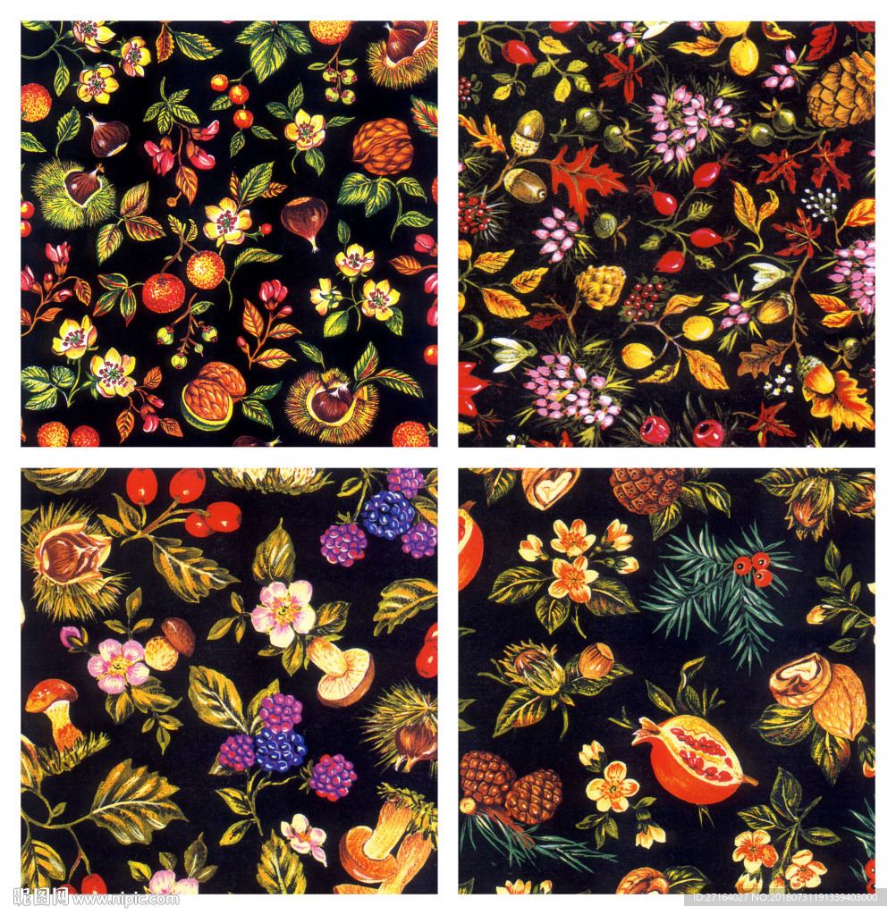 大牌欧式小花型  服装花型