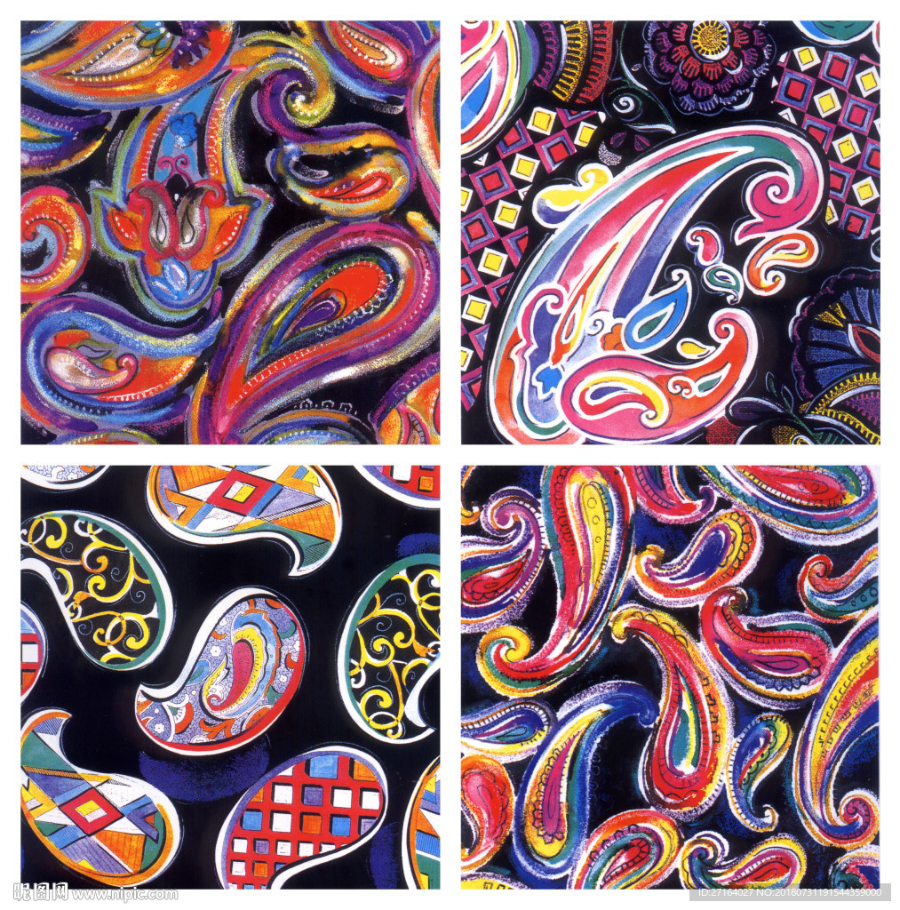 大牌欧式小花型  服装花型