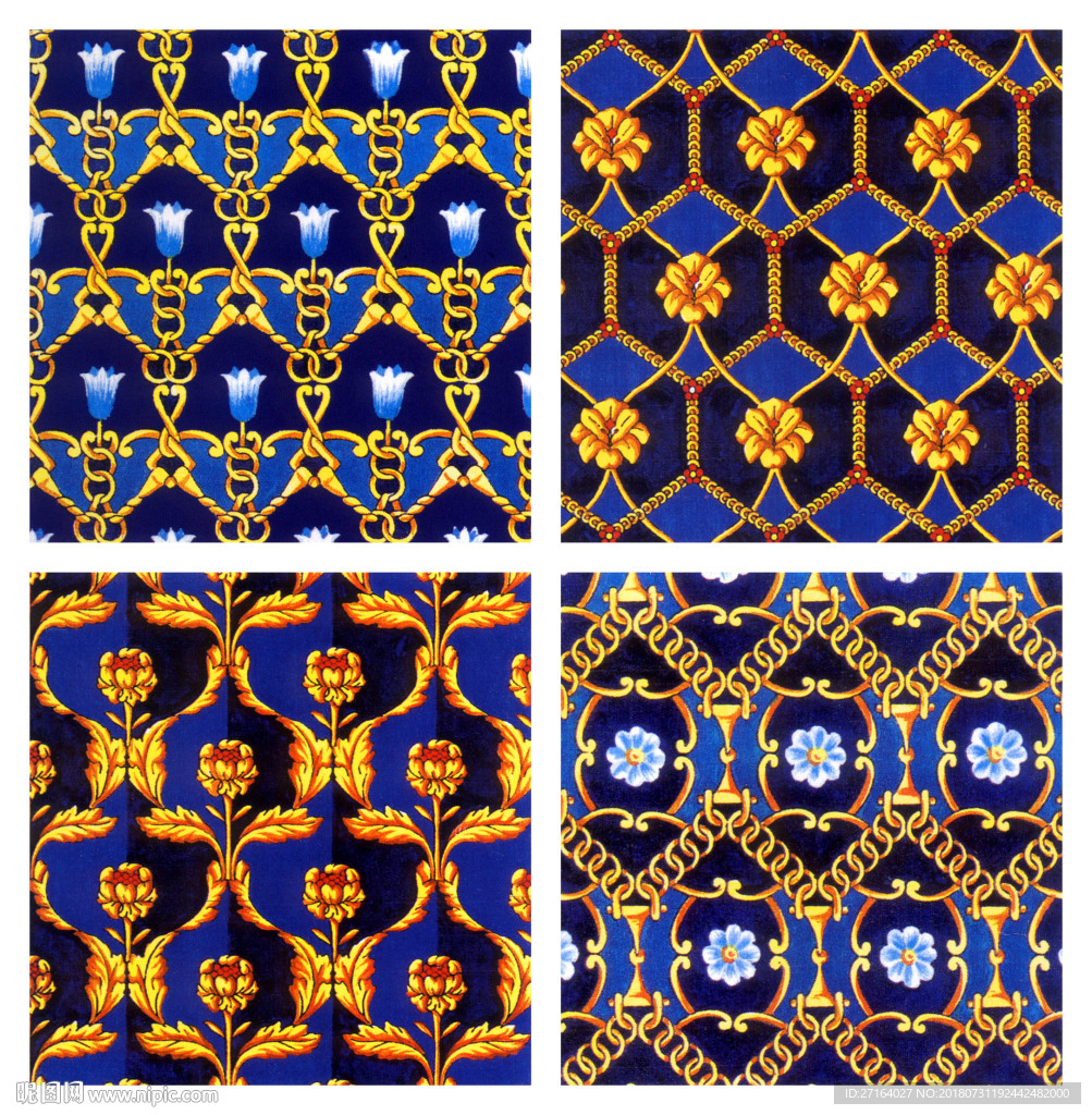 欧式小花  服装花型