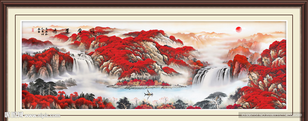 鸿运当头国画